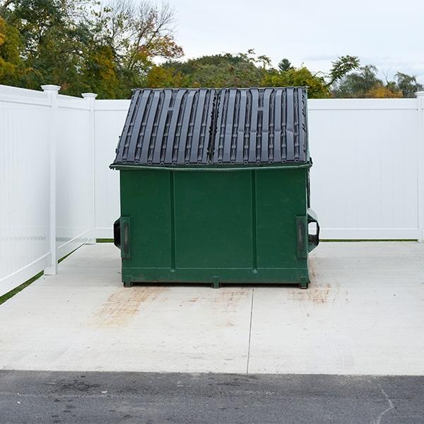 rental periods for commercial dumpsters vary based on the customer's needs